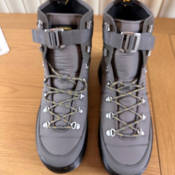 Dr. Martens Size 13 Grey Quilted Padded Hiking Boots Strap - Picture 4 of 13